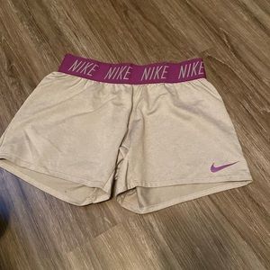 Kids size large. Nike pro dri fit shorts
